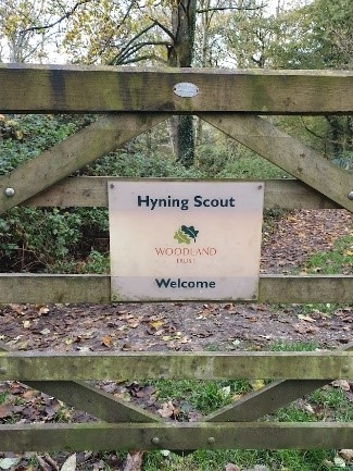 Hyning Scout entrance sign