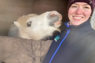 Lucy and a pony taking a selfie
