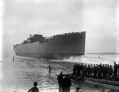 A large freight ship in Barrow