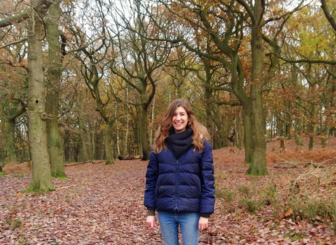 woman in forest wildlife trust